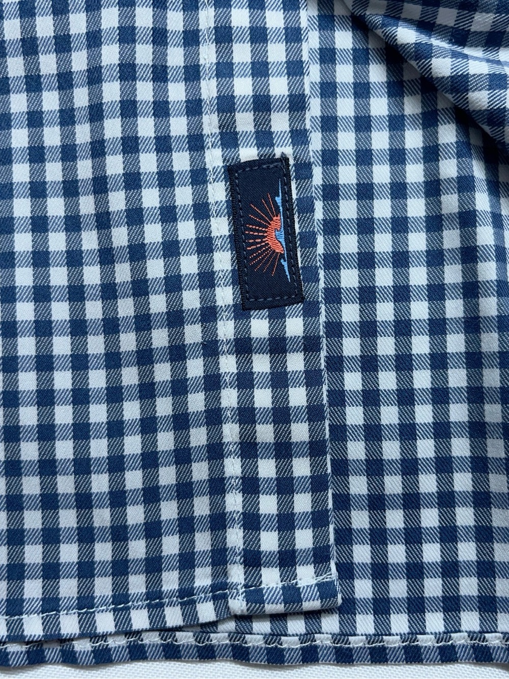 FAHERTY Button Down Shirt Mens Size XXL Long Sleeve Blue Check Huckberry - Picture 2 of 13